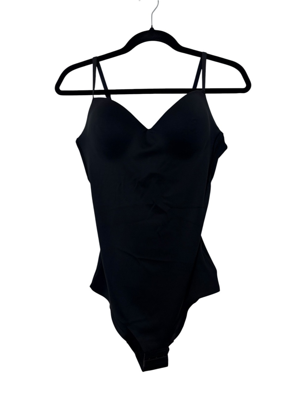 Nicole Miller New York Black Shaping Bodysuit Cami Adjustable Straps SzL